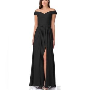 Azazie Audrianna bridesmaid dress - size A8 Black